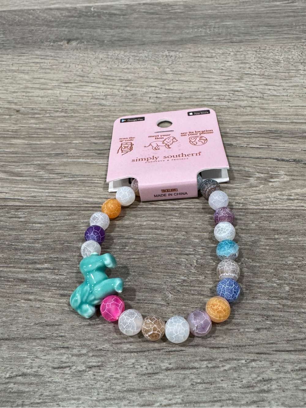 NWT Simply Southern Elephant Tracking Bracelet